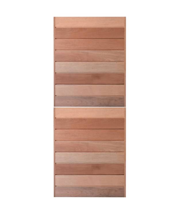 Meranti Horizontal Solid Stable Door