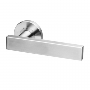 Qs Lathi Round Stainless Steel Lever Handle