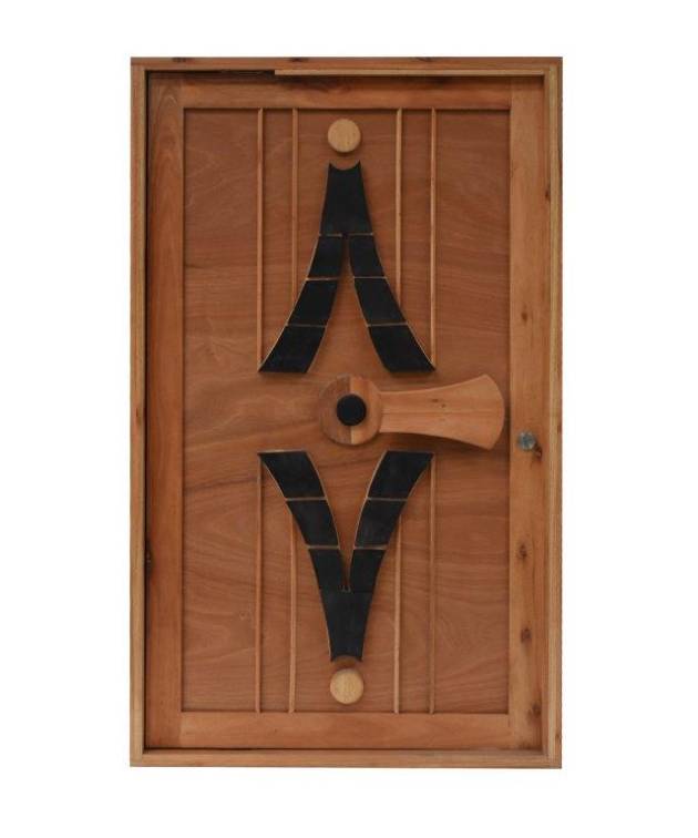 Double Vee Pivot Door